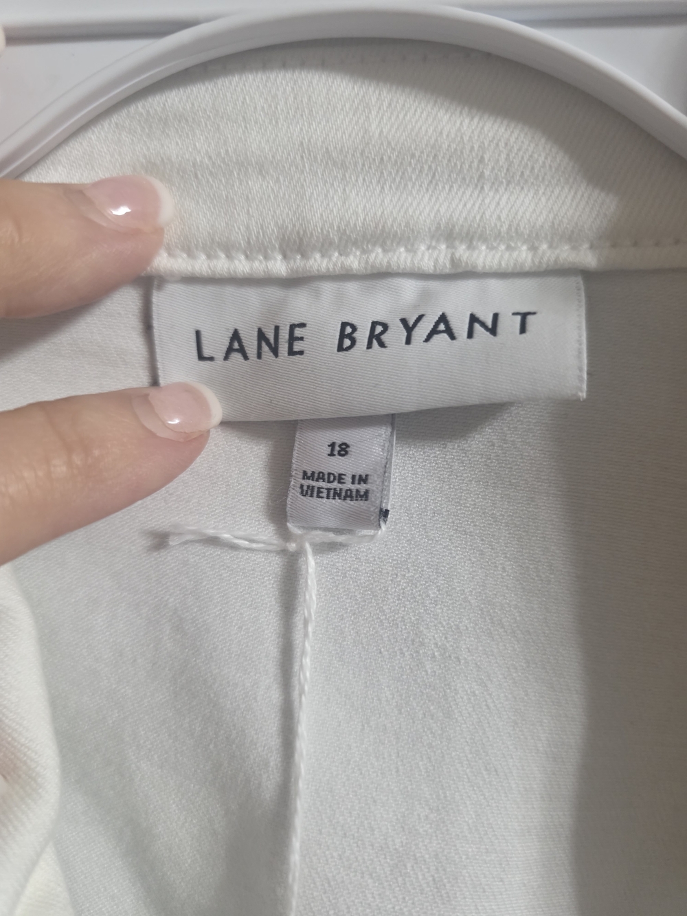 Lane Bryant White Women's Jacket & CoatLane Bryant White Women's Jacket & Coat